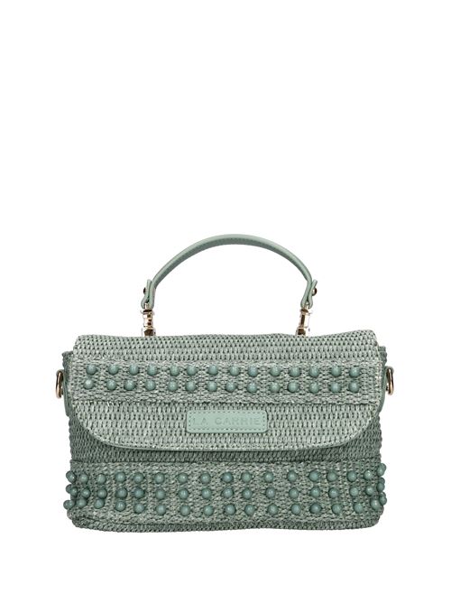Borsa MALIBU in ecopelle e rafia LA CARRIE | 141M-GM-600-RAEVERDE